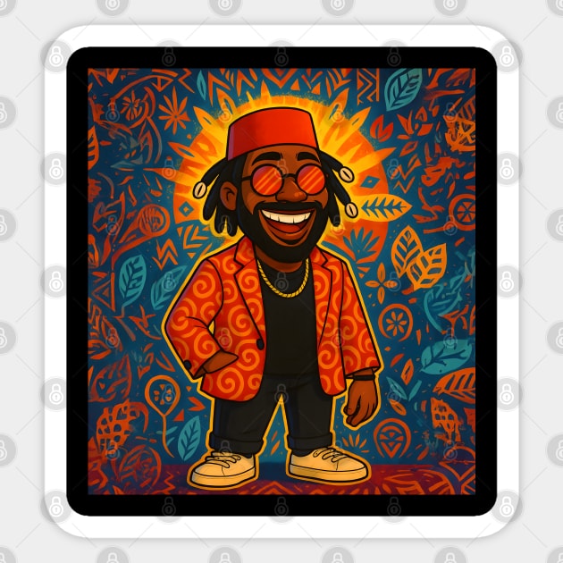 Chiji’s Igbo Ankara Glow Sticker by Eric's Store 4